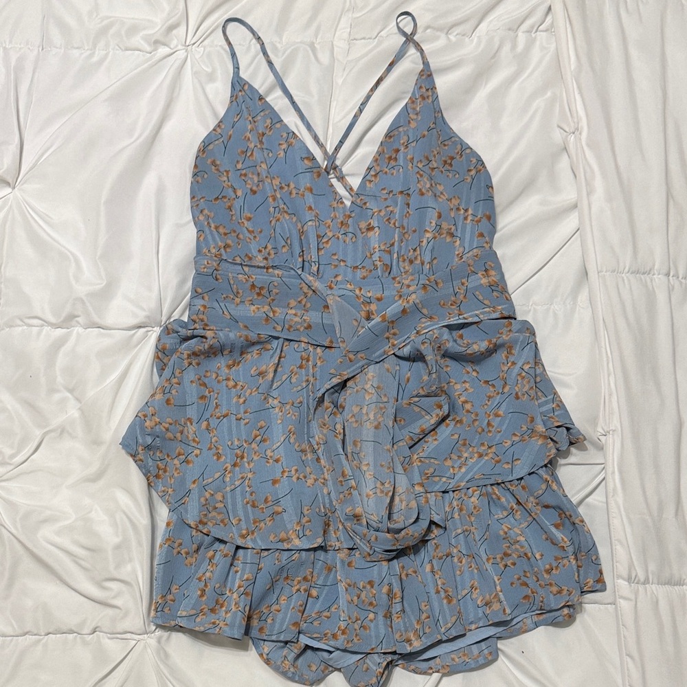 Floral Blue Dress